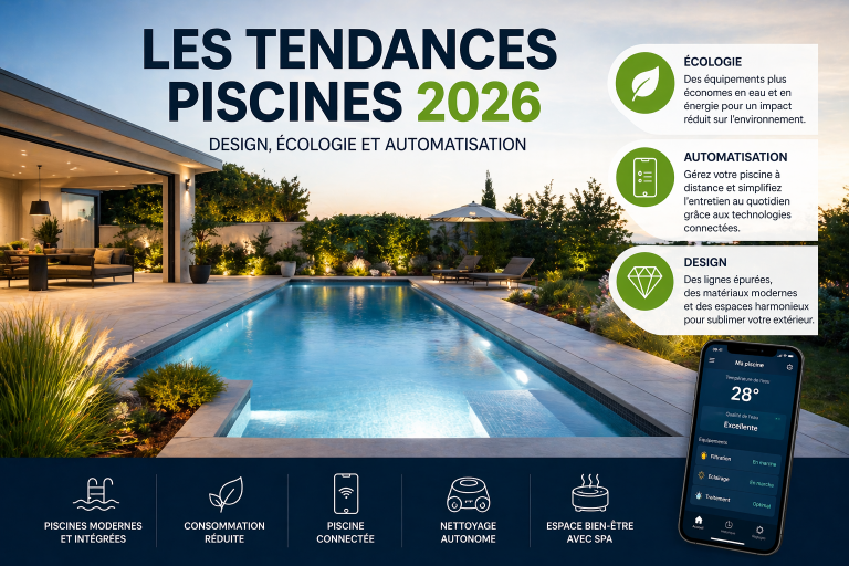 Les tendances piscines 2026 : design, écologie et automatisation